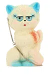 Valentino Garavani Multicolor Nylon Le Chat De La Maison Clutch In White