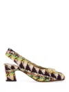 Valentino Garavani Sandals Slingback Embellished Detail In Multi