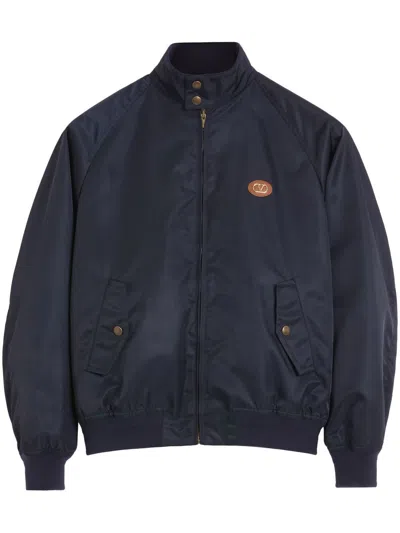 Valentino Garavani Navy Blue Nylon Jacket
