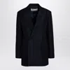 Valentino Garavani Navy Double-breasted Jacket Toile Iconographe