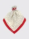 Valentino Off-white Little Star Starry Polka Dot Scarves In Neutral