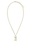 Valentino Multicolor Nylon And Metal Le Chat De La Maison Necklace