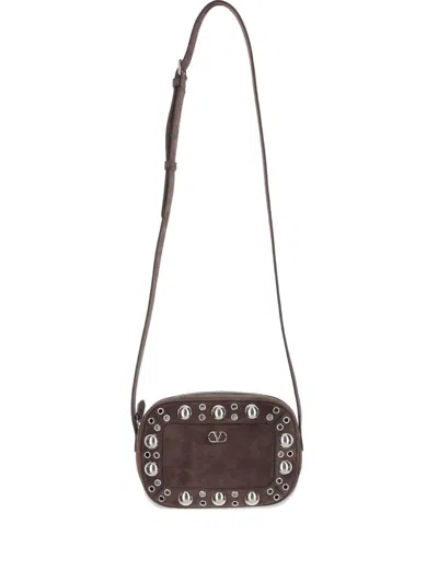 Valentino Garavani Nellcote Shoulder Bag In Brown