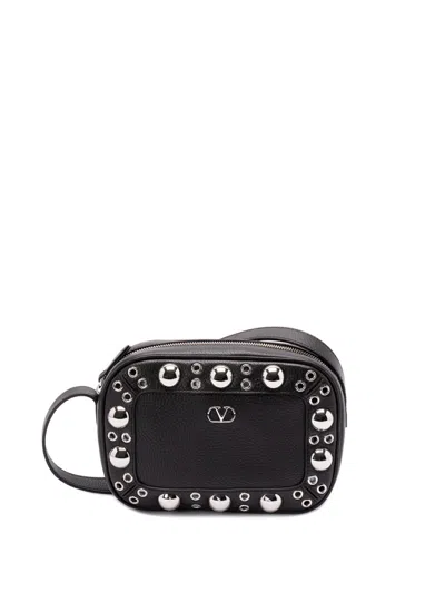 Valentino Garavani `nellcote` Crossbody Bag In Black