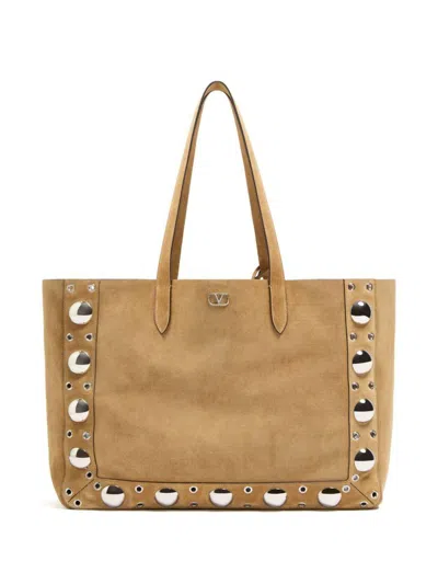 VALENTINO GARAVANI VALENTINO GARAVANI NELLCOTE LARGE SUEDE LEATHER TOTE