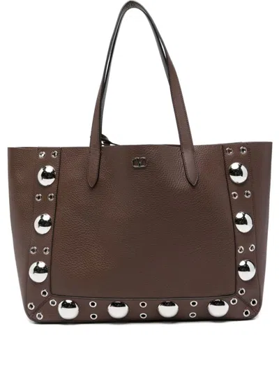 VALENTINO GARAVANI VALENTINO GARAVANI NELLCOTE MEDIUM LEATHER TOTE