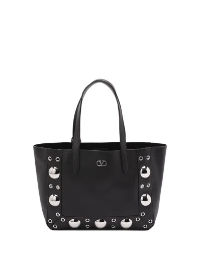 Valentino Garavani `nellcote` Medium Tote In Black