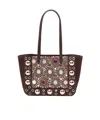 Valentino Nellcote Mirror-embellished Suede Mini Tote Bag