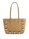 Valentino Garavani Nellcote Mini Suede Leather Tote Bag In Brown