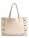 Valentino "riviera" Tote Bag Featuring Studded Detailing