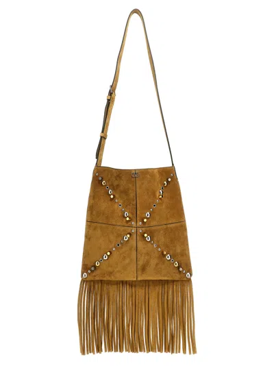 Valentino Garavani 'nellcôte' Shoulder Bag In Brown