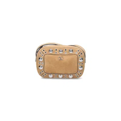 Valentino Garavani Nellcote Shoulder Bag In Sand