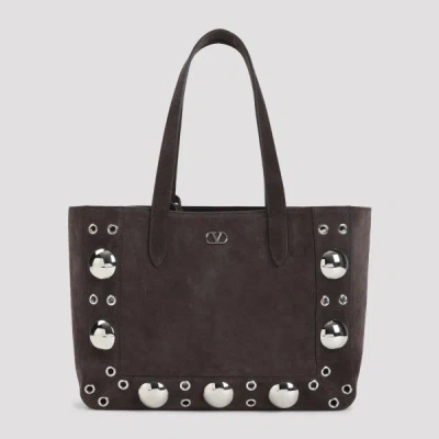 Valentino Garavani Nellcote Shoulder Bag Unica In Brown