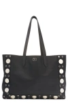 Valentino Brown Suede Nellcote Tote In 0no Nero
