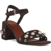 Valentino Nellcote Vlogo Stud Leather Ankle-strap Sandals
