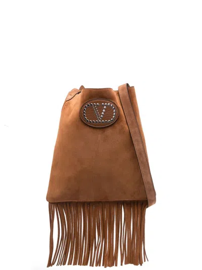 Valentino Garavani Nellcote Suede Leather Crossbody Bag