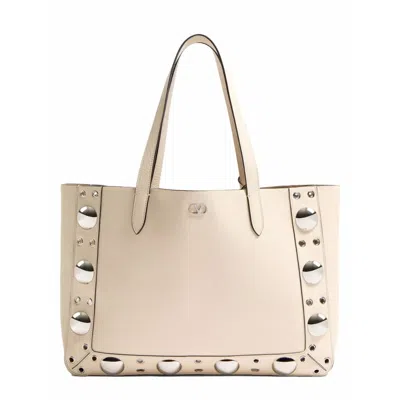 Valentino Garavani Nellcte Shopping Bag In Neutral