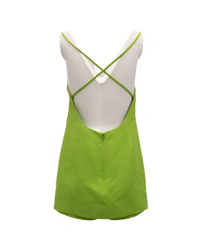 Valentino Garavani Open-back Dress In Green