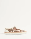Valentino Patterned-jacquard Sneakers In Multicolour/ivory/cuir
