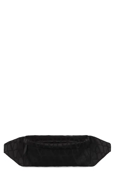 Valentino Garavani Nylon Belt Bag In Black