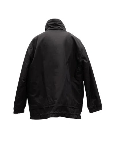 Valentino Garavani Nylon Windbreaker Jacket In Black
