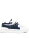 Valentino Two-tone Nappa Leather One Stud Sneakers