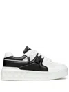Valentino Garavani One Stud Xl Low-top Sneaker In Nappa Leather And Jacquard Toile Iconographe Techn In White