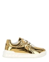 VALENTINO GARAVANI VALENTINO GARAVANI ONE STUD LOW-TOP SNEAKERS WOMAN SNEAKERS GOLD SIZE 6.5 POLYURETHANE