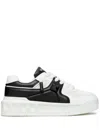 Valentino One Stud Xl Low-top Sneaker In Nappa Leather And Jacquard Toile Iconographe Technical Fabric