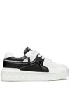 Valentino One Stud Xl Low-top Sneaker In Nappa Leather And Jacquard Toile Iconographe Technical Fabric