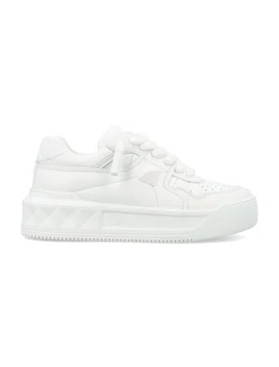 Valentino Garavani Extra Large One Stud Sneakers In White