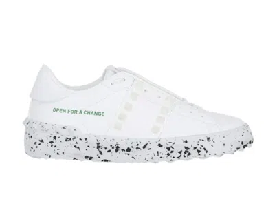 Pre-owned Valentino Garavani Garavani Open For A Change (women's) Sneakers In White
