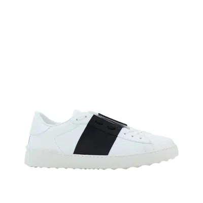 Valentino Garavani Garavani Open Leather Sneakers In White