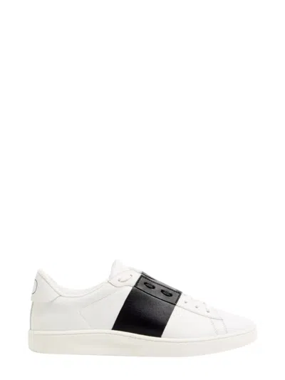 Valentino Garavani Open Royco Leather Sneaker With Logo Heel Detail In Multi