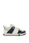 Valentino Garavani Open Skate White Sneakers In Leather And Fabric Man In Multi