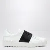Valentino Blue Calf Leather Bos Taurus Low Top Sneakers In Multi