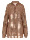 Valentino Openwork Sweater Sweaters And Cardigans Multicolor In Multicolor