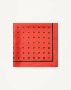 Valentino Garavani Opticool Silk Scarf In Orange