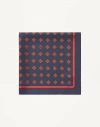Valentino Opticool Silk Scarf In Blue