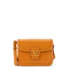 Valentino Garavani Orange Leather 9to5 Shoulder Bag In Gold