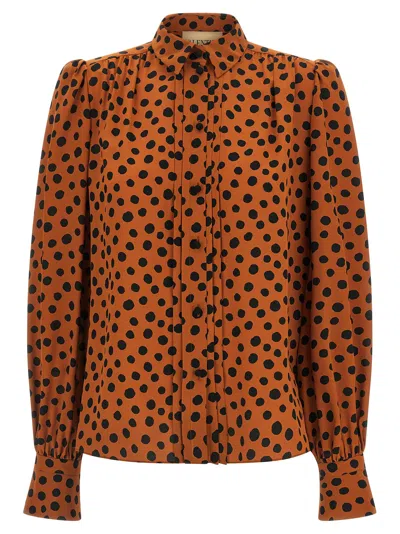 Valentino Garavani Orange Silk Women's Blouse