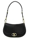 Valentino Small Saddle Hand Bags Black In Black