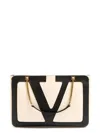 Valentino Chain Strap Shopper Featuring External Pocket In Neutral