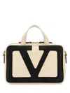 Valentino Small Nappa Leather Top Handle Bag In Neutral