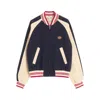 Valentino Sporty Bomber Jacket With Embroidered Details In Black