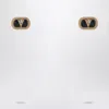 Valentino Garavani Oval Earrings With Crystals Women In Metal