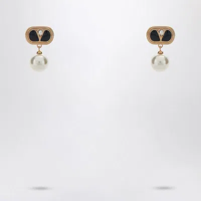 VALENTINO GARAVANI VALENTINO GARAVANI OVAL EARRINGS WITH SWAROVSKI PEARL