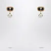 Valentino Garavani Oval Earrings With Swarovski Pearl In Gold