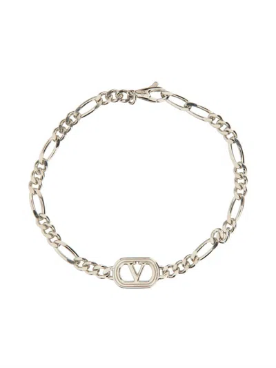 Valentino Garavani "ovalette" Bracelet In Metallic