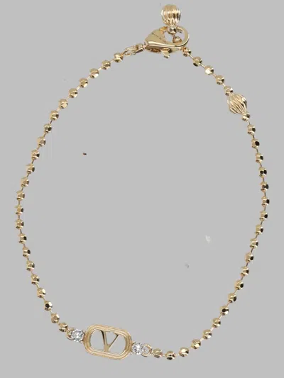 Valentino Garavani Ovalette Bracelet In Gold